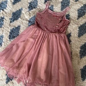 Blush by Us Angels Pink Flip Sequin Dress sz 8